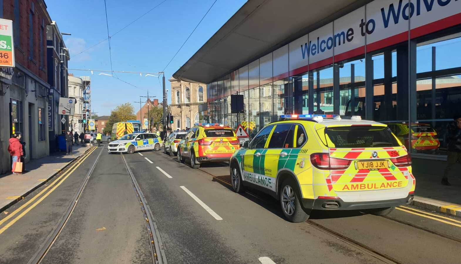Wolverhampton city centre tram services halted due to medical emergency