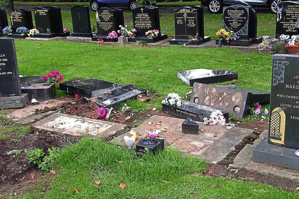 Wednesbury graves wrecked in 'disgusting' vandal attack | Express & Star