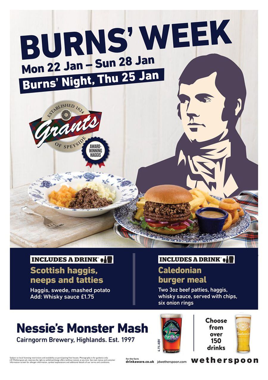 Enjoy haggis and a wee dram in celebration of Robert Burns at Black ...