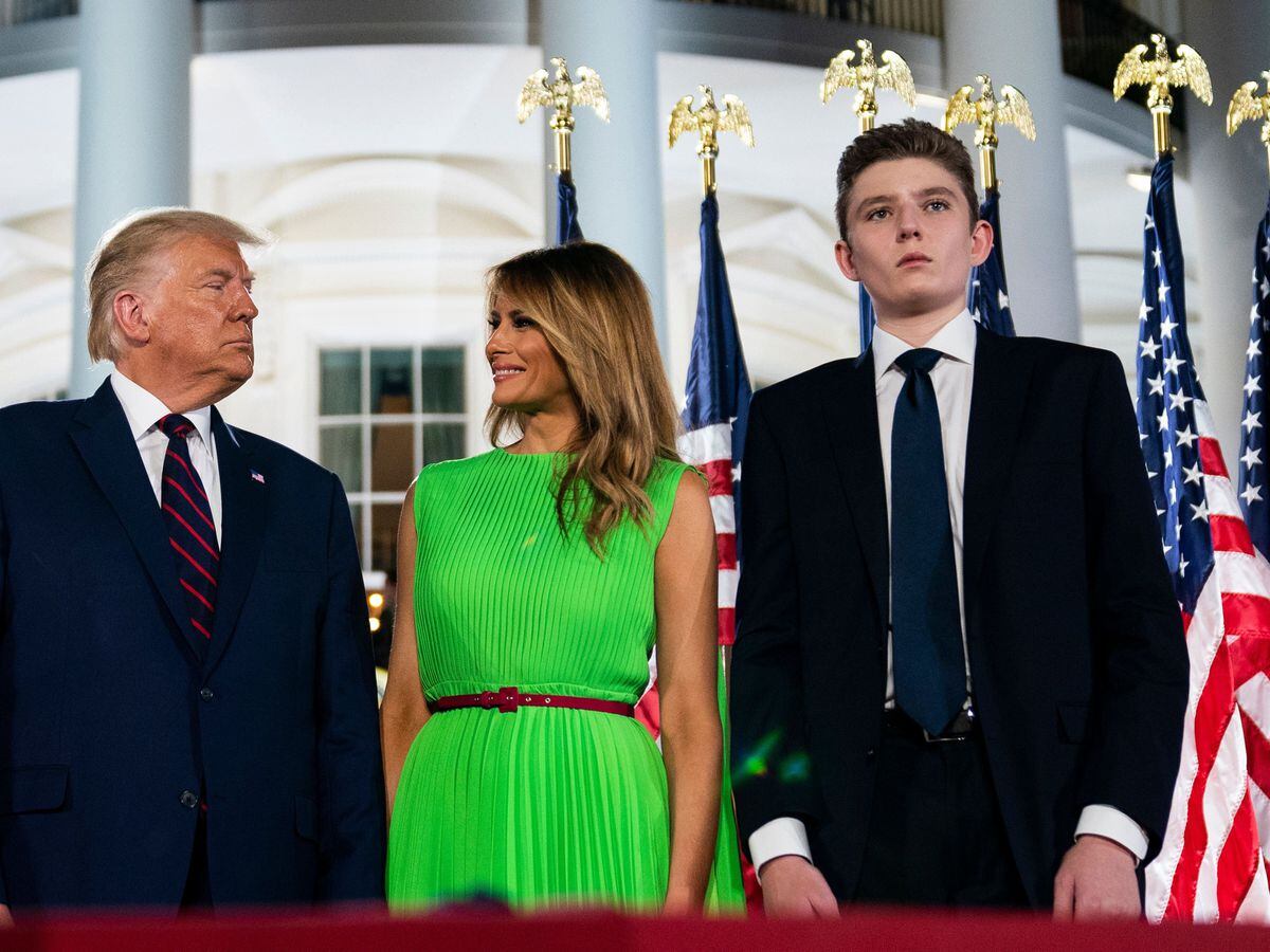 President Trump’s Son Barron Tested Positive For Covid, First Lady Says ...