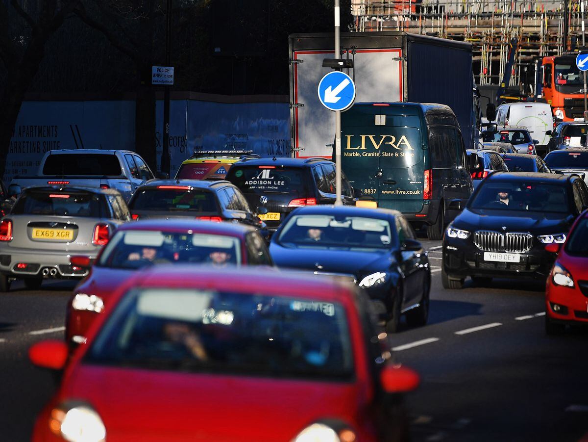 Lane closed on A38 after motorbike crash near Lichfield causing