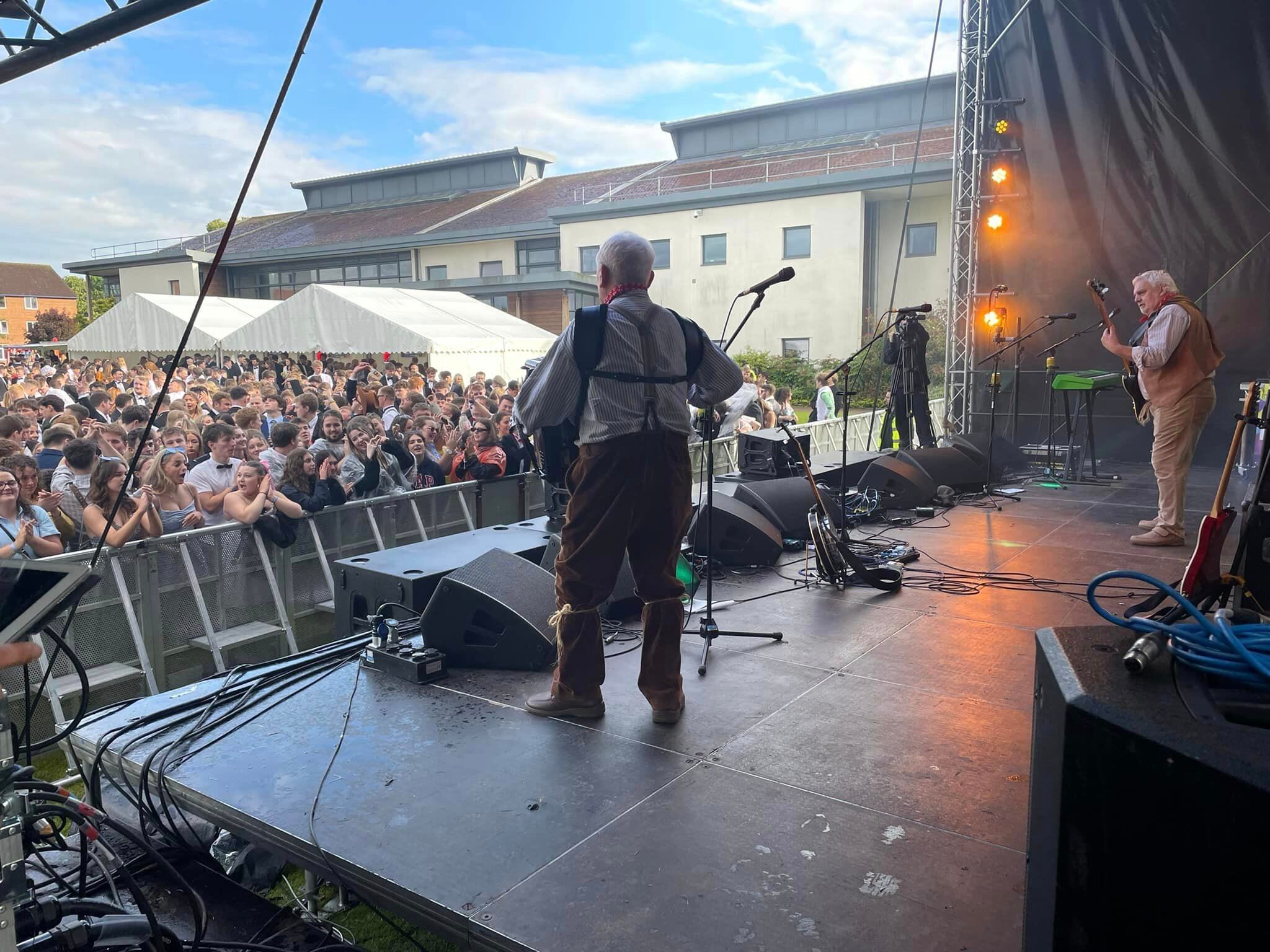 West Country 'scrumpy and western' legends The Wurzels take to the Harper Adams stage