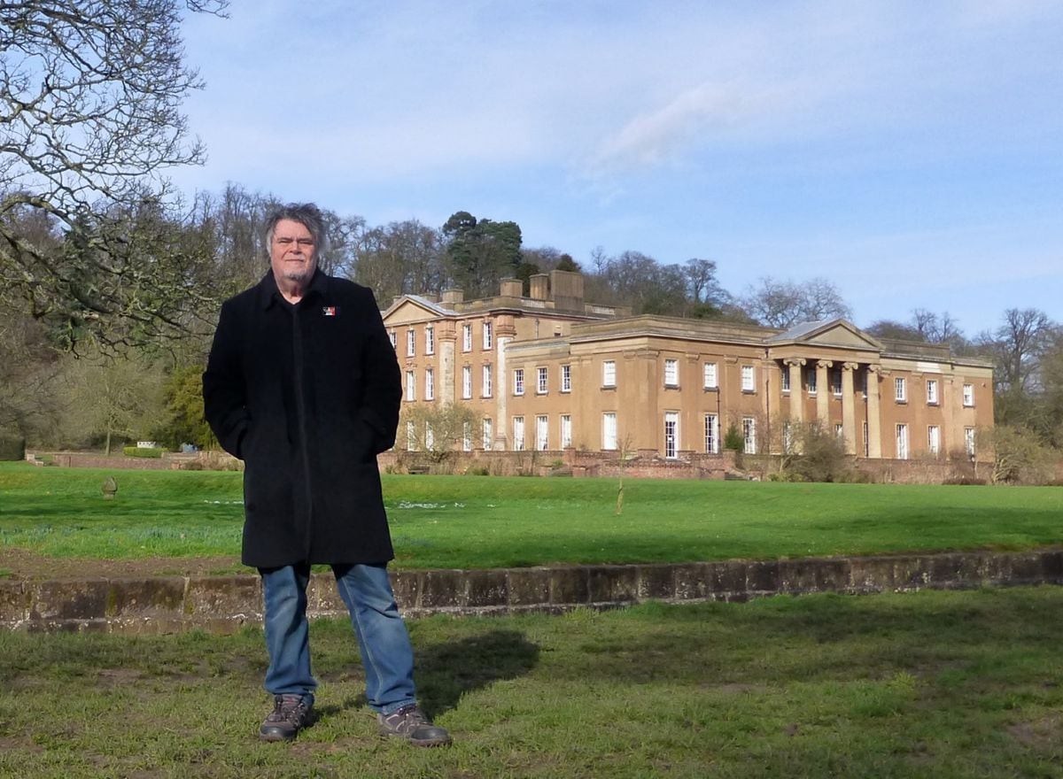 Andrew Homer outside Himley Hall, near Dudley