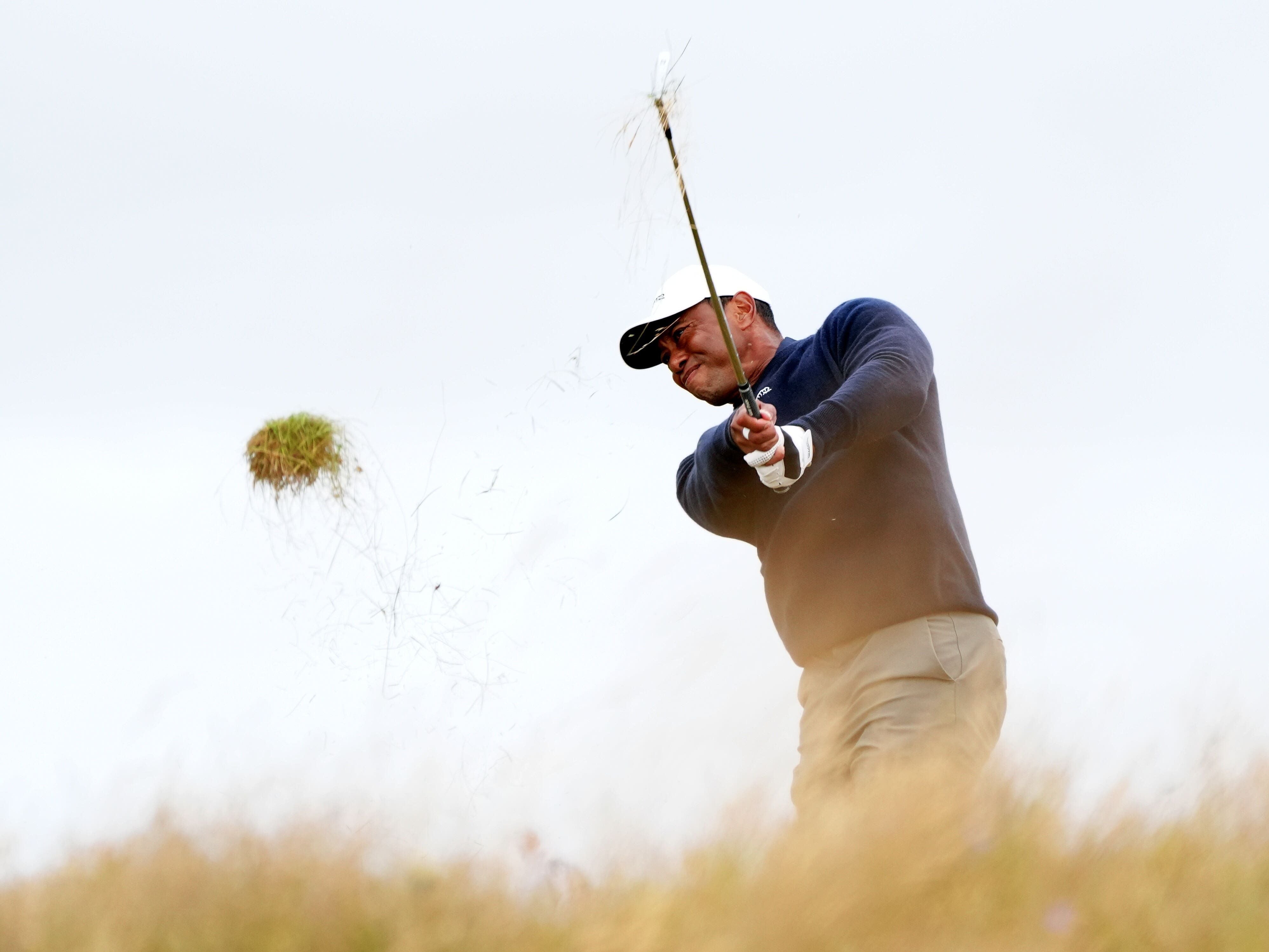 Tiger Woods set to miss cut at the Open as Shane Lowry continues eventful charge