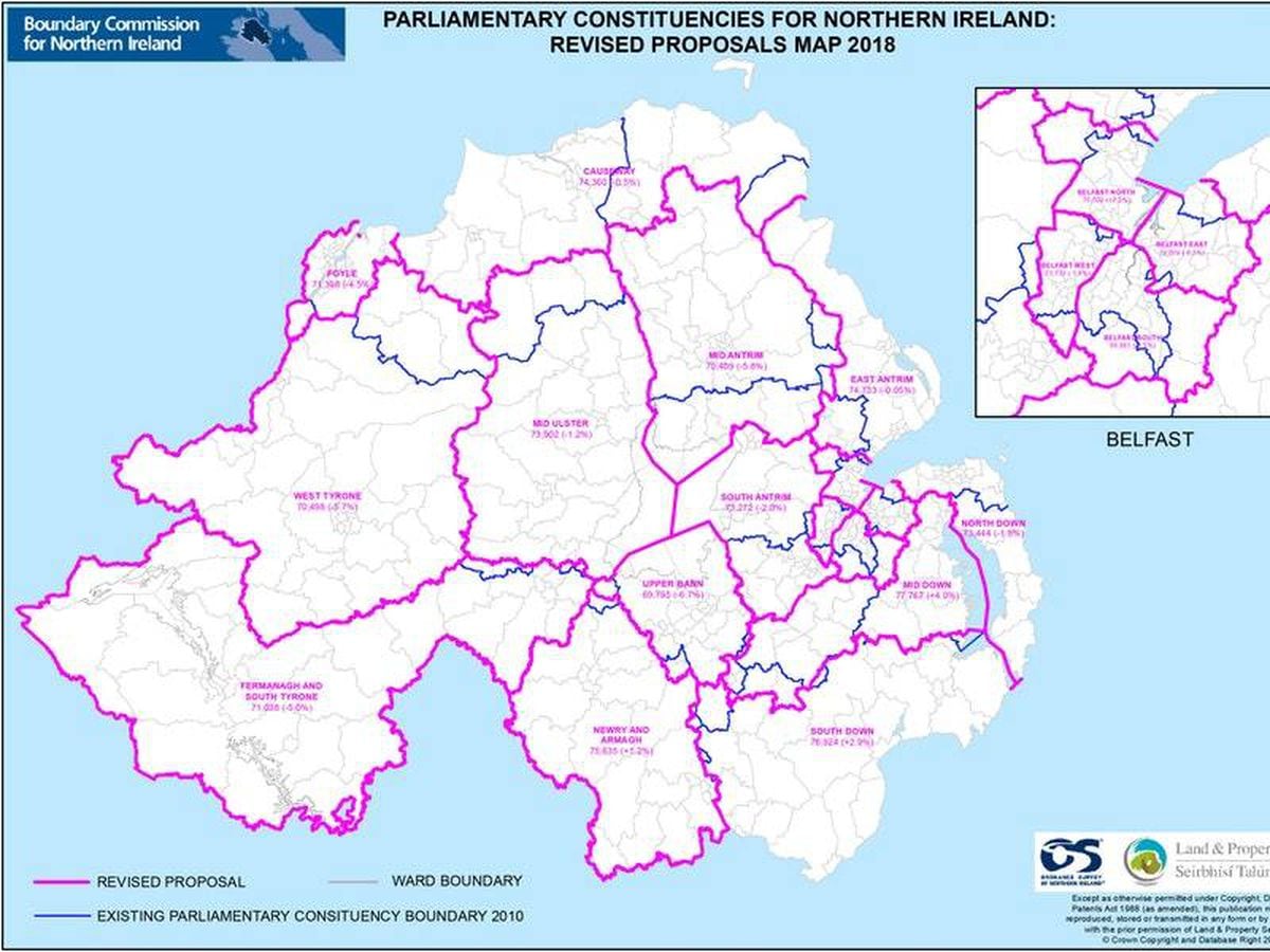 Proposals to shake up NI parliamentary boundaries submitted to