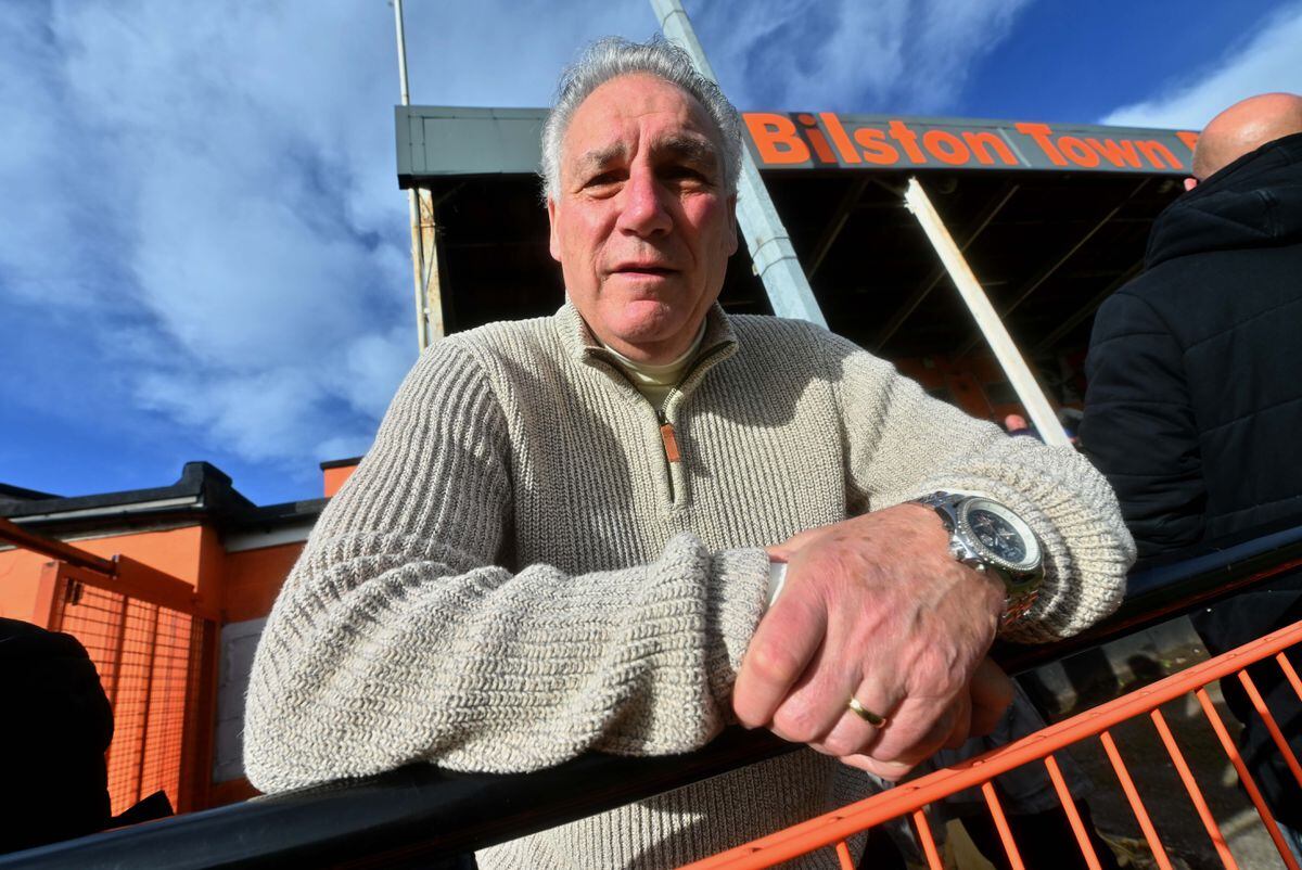 Ex-keeper Phil Parkes in the stand.