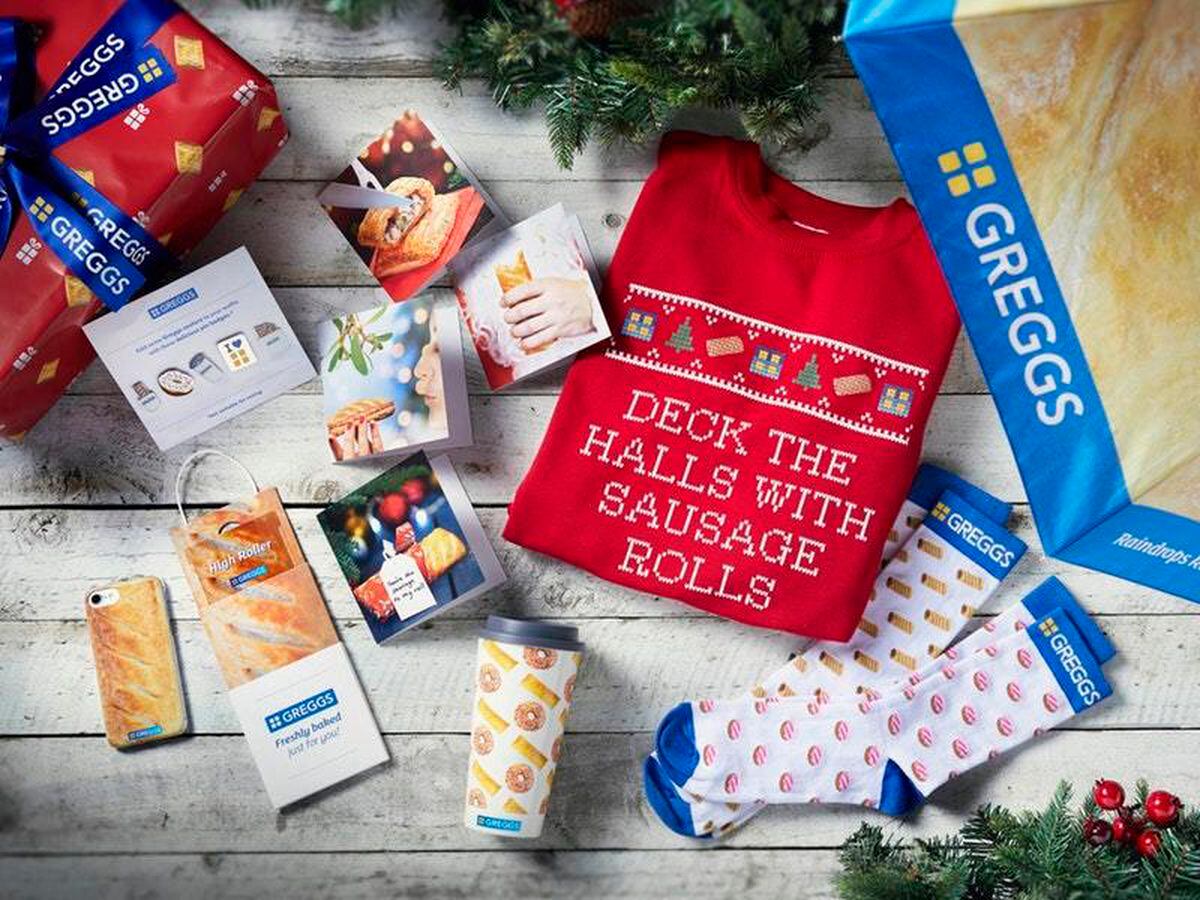 You can now buy a Greggs Christmas jumper and sausage roll phone