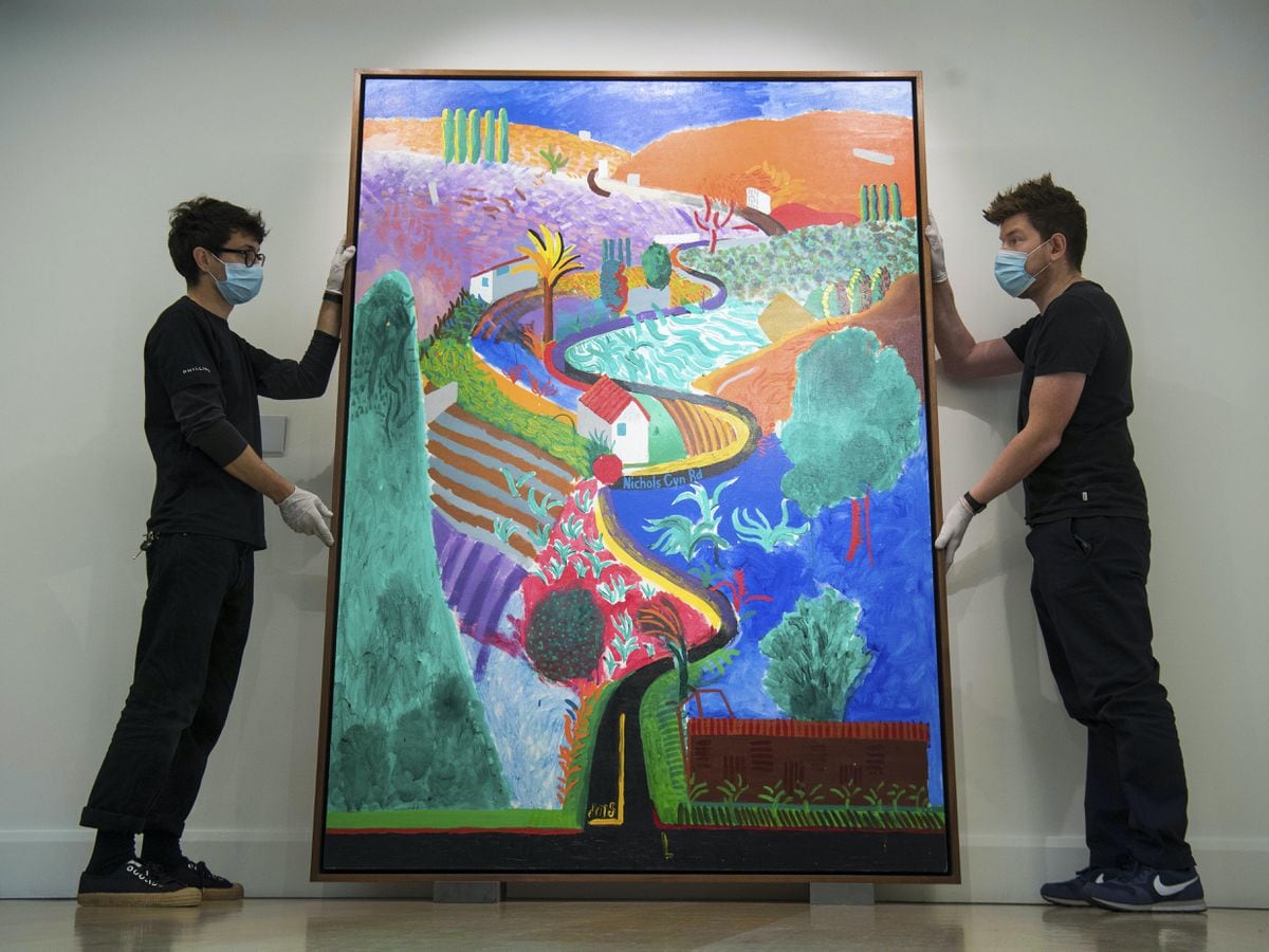 Hockney Painting Valued At 35 Million Dollars Goes On Show Ahead Of   KMNQVMWJNBEI3I6BNS2FEG7F5Q 