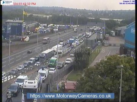 Traffic held in both directions on M5 near West Bromwich due to 'police incident'