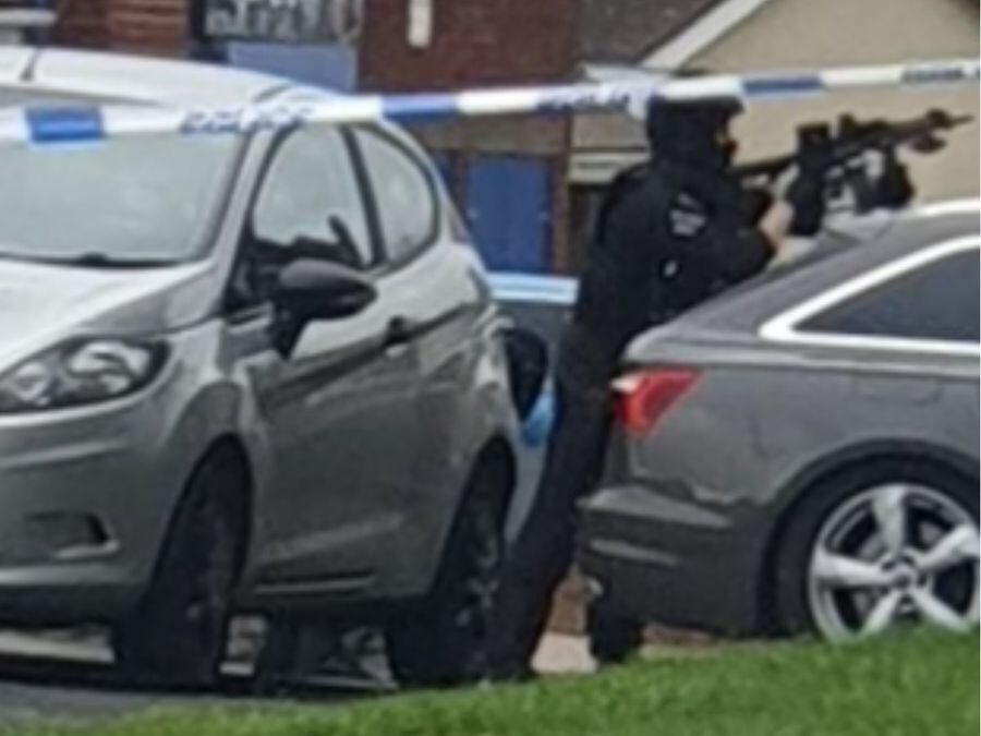 Large Numbers Of Armed Police Seen In Wolverhampton Street Road Cordoned Off Express And Star