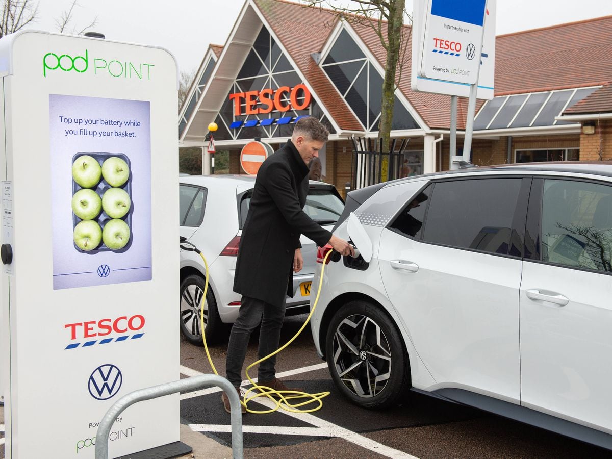 Tesco is the best supermarket to charge your electric vehicle Express