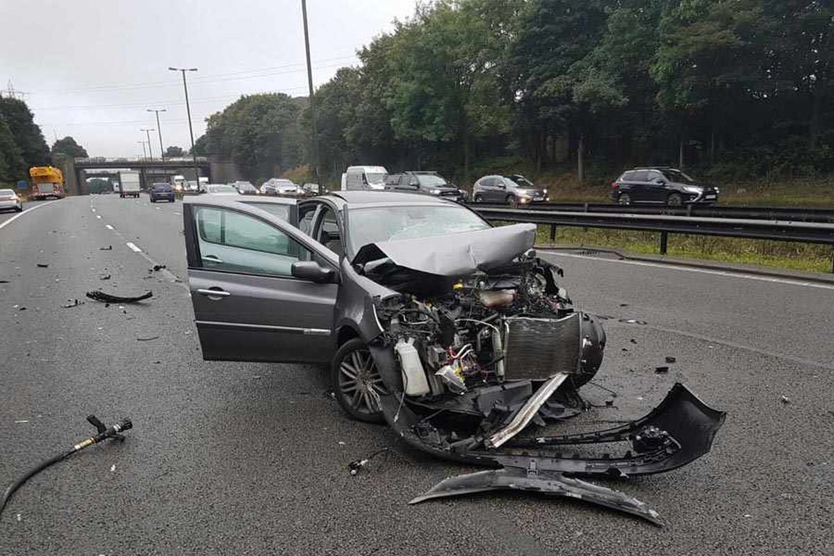 Rush Hour Gridlock On The M5 And M6 In The West Midlands After Multi ...