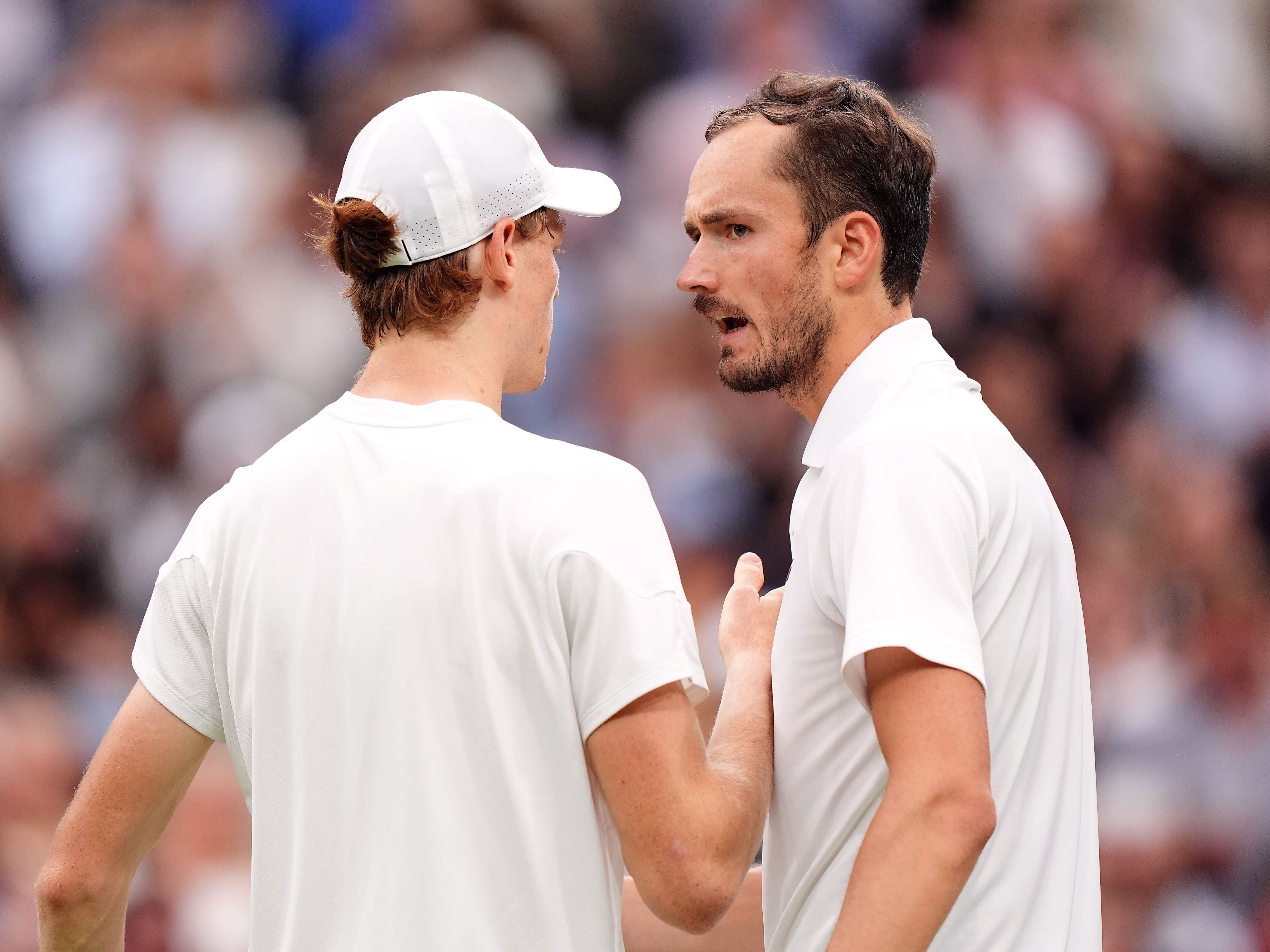 Jannik Sinner out of Wimbledon after losing five-setter with Daniil Medvedev