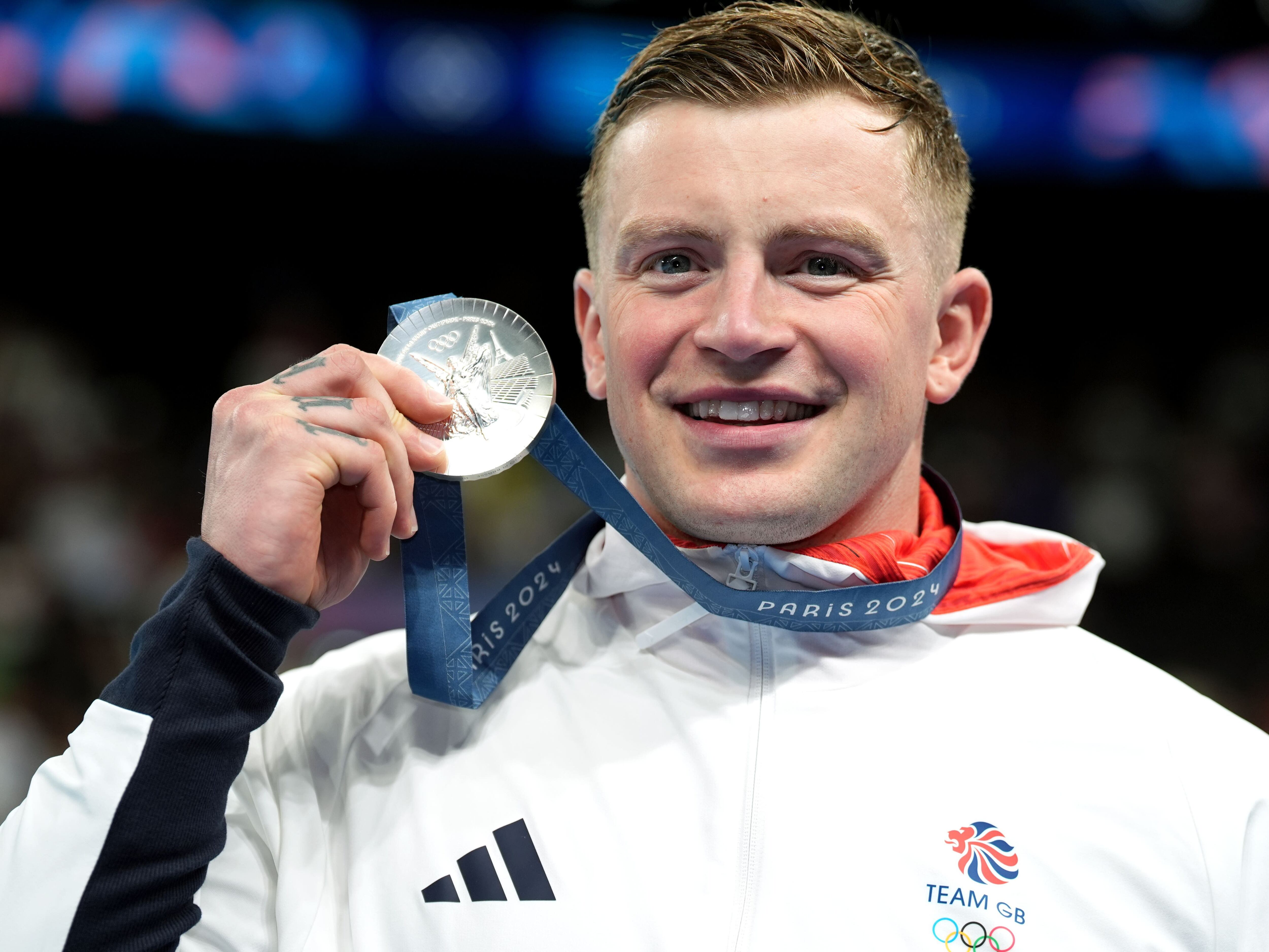Adam Peaty cries ‘happy tears’ after narrowly missing out on another gold medal