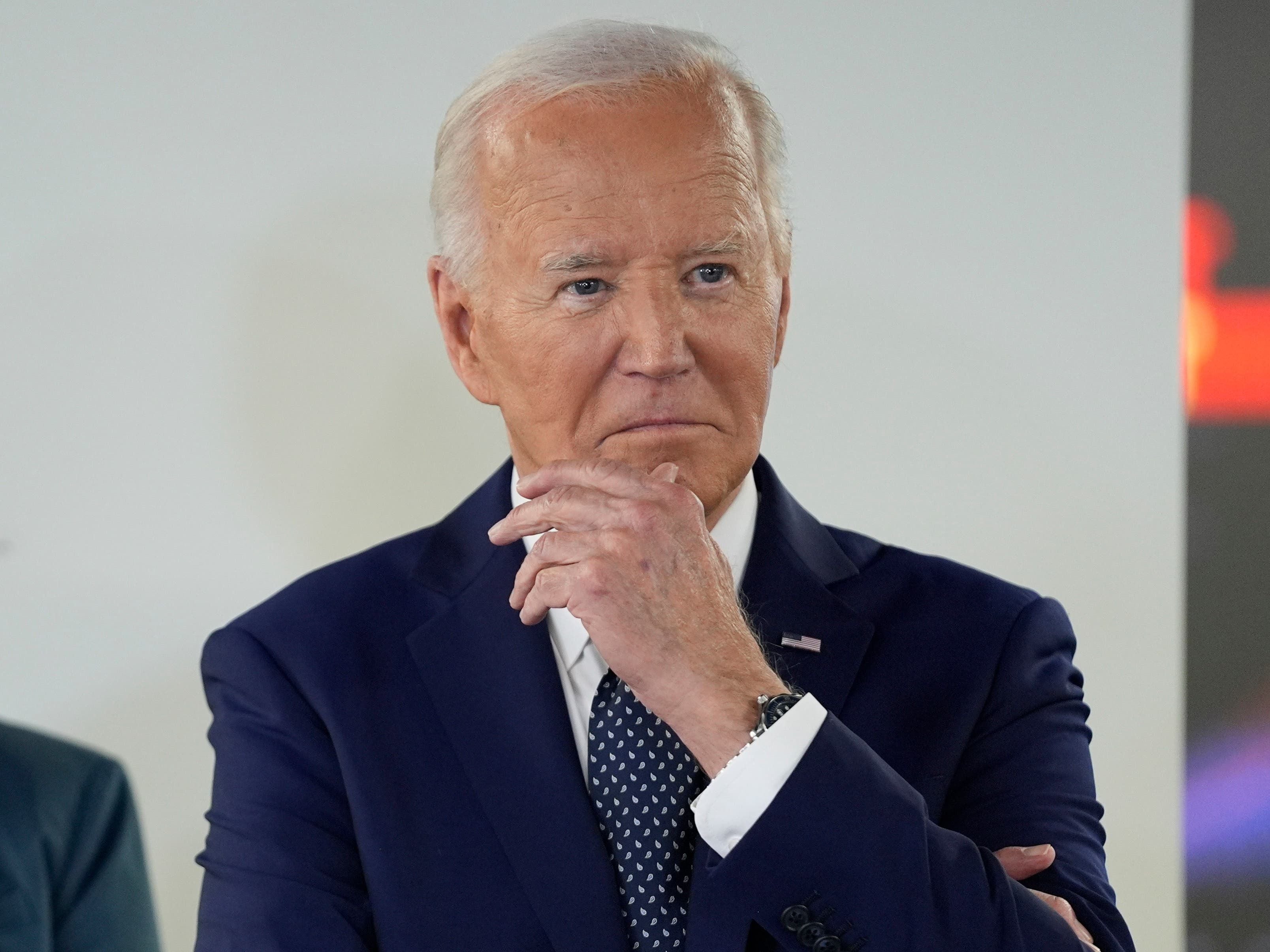 No one is pushing me out – I am still running for president, says Biden