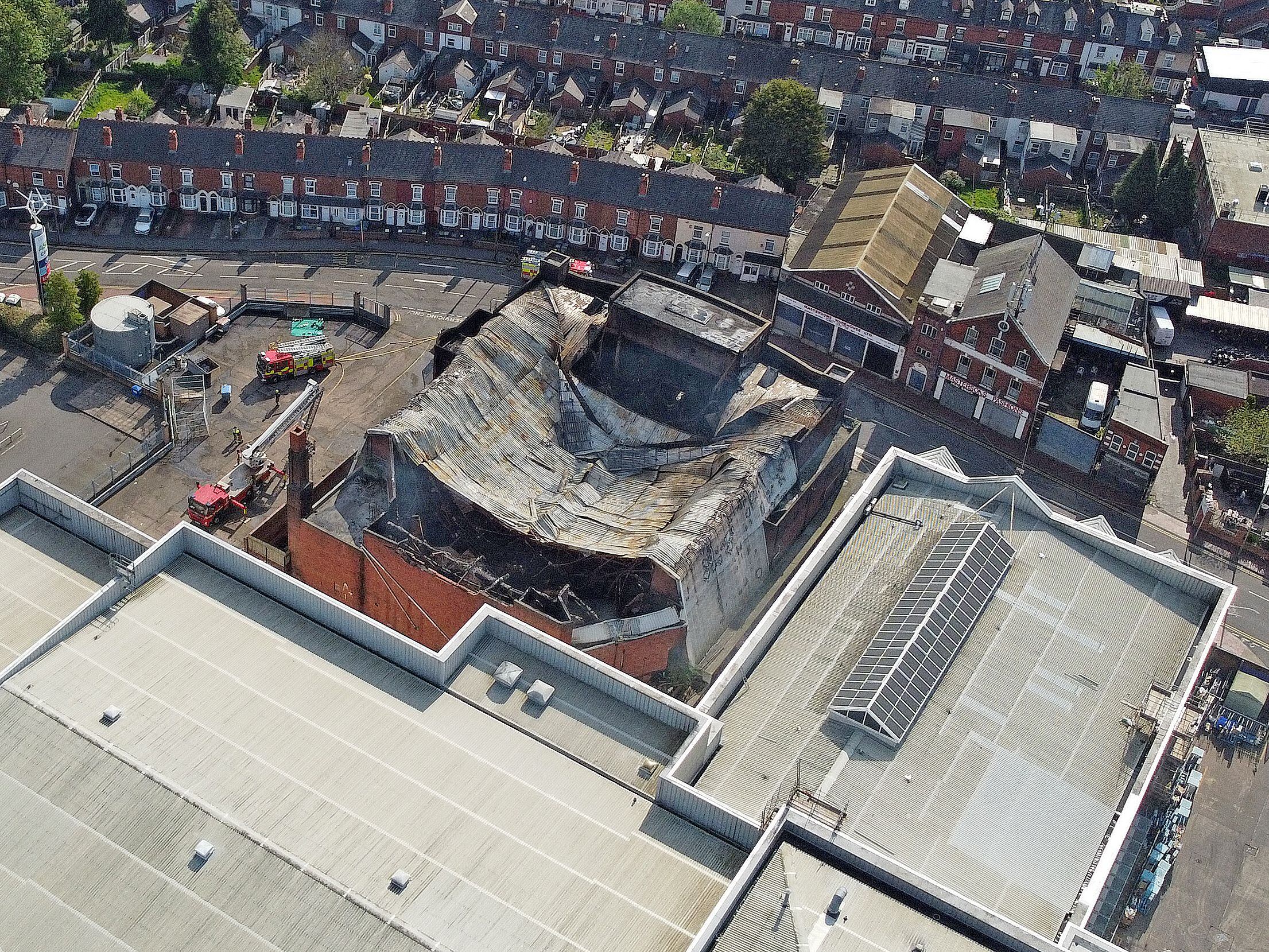 Watch as video footage shows extent of damage at former cinema in Smethwick following huge blaze