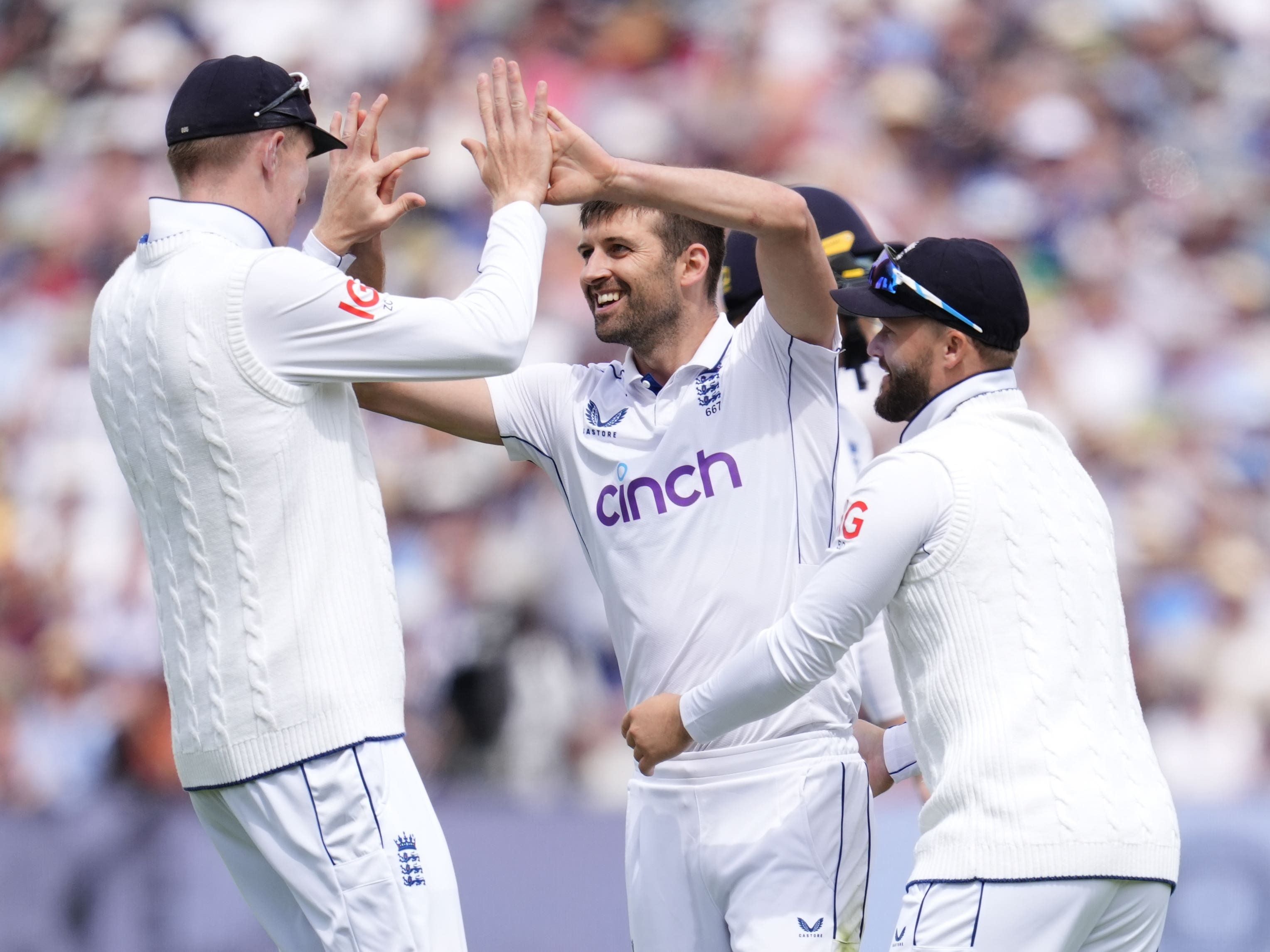 England take five wickets but West Indies put up a fight at Edgbaston