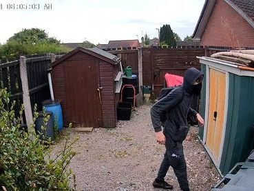 Can you identify this ninja suspect? Shropshire police appeal after tools raid