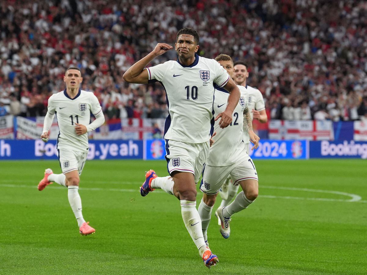 Jude Bellingham header guides England to victory over Serbia in Euro 2024 opener