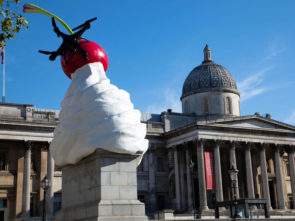 Fourth Plinth whipped cream and fly sculpture unveiled | Express & Star