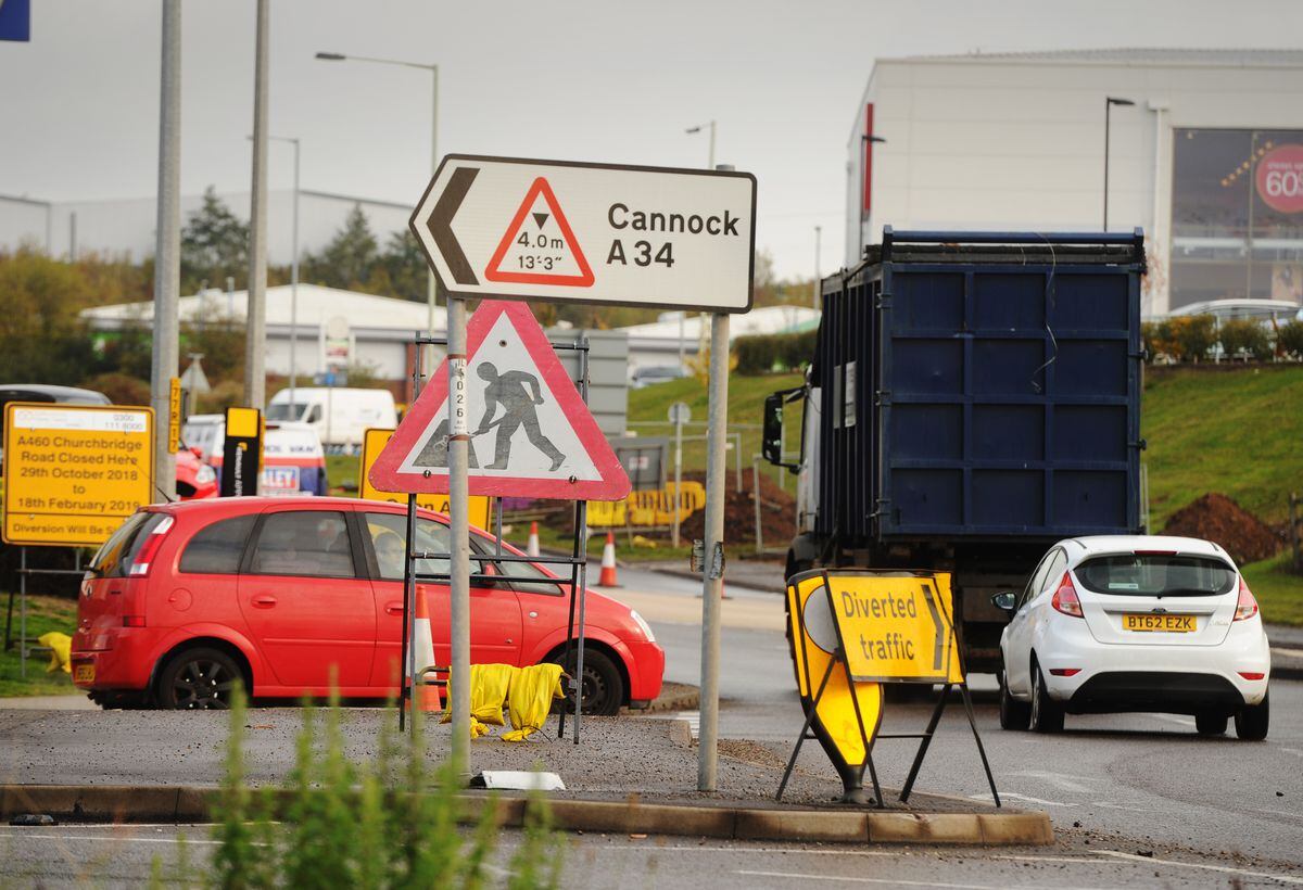 Chaos for drivers as major Cannock roadworks start Express Star