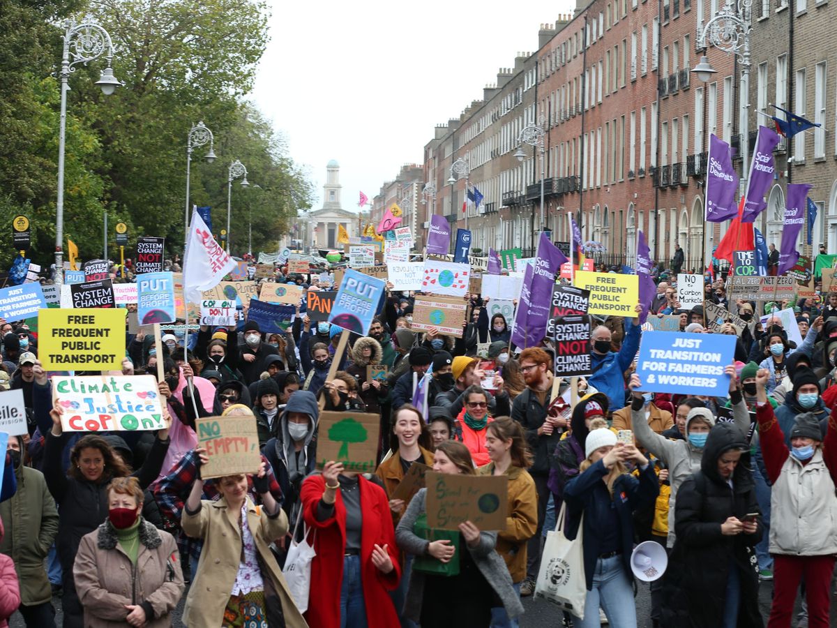 Thousands take part in climate action protests across island of Ireland ...