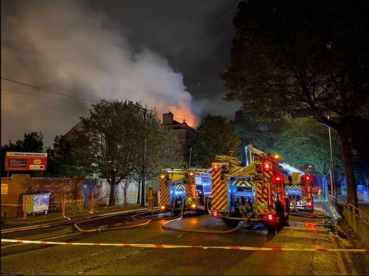 Fire at former Bilston Technical College site treated as suspected ...