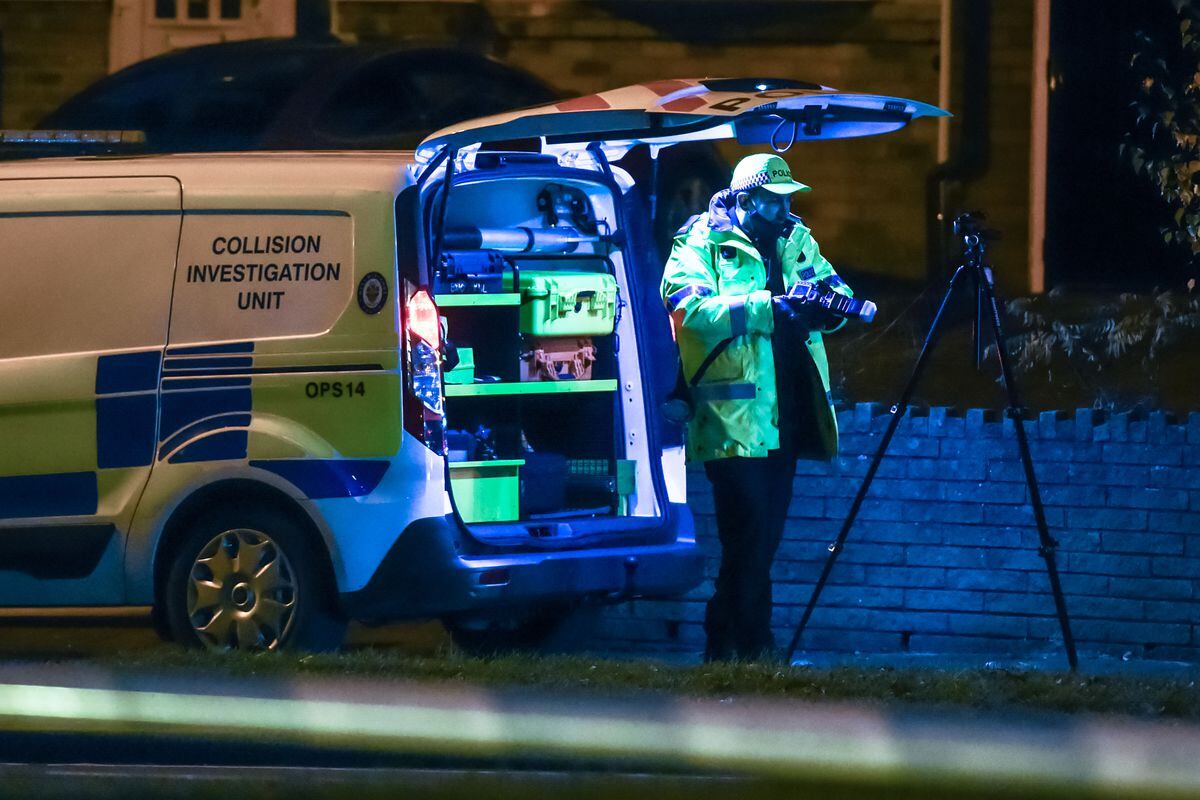 Police at the scene on Hagley Road in Quinton.  Photo: Snapper SK