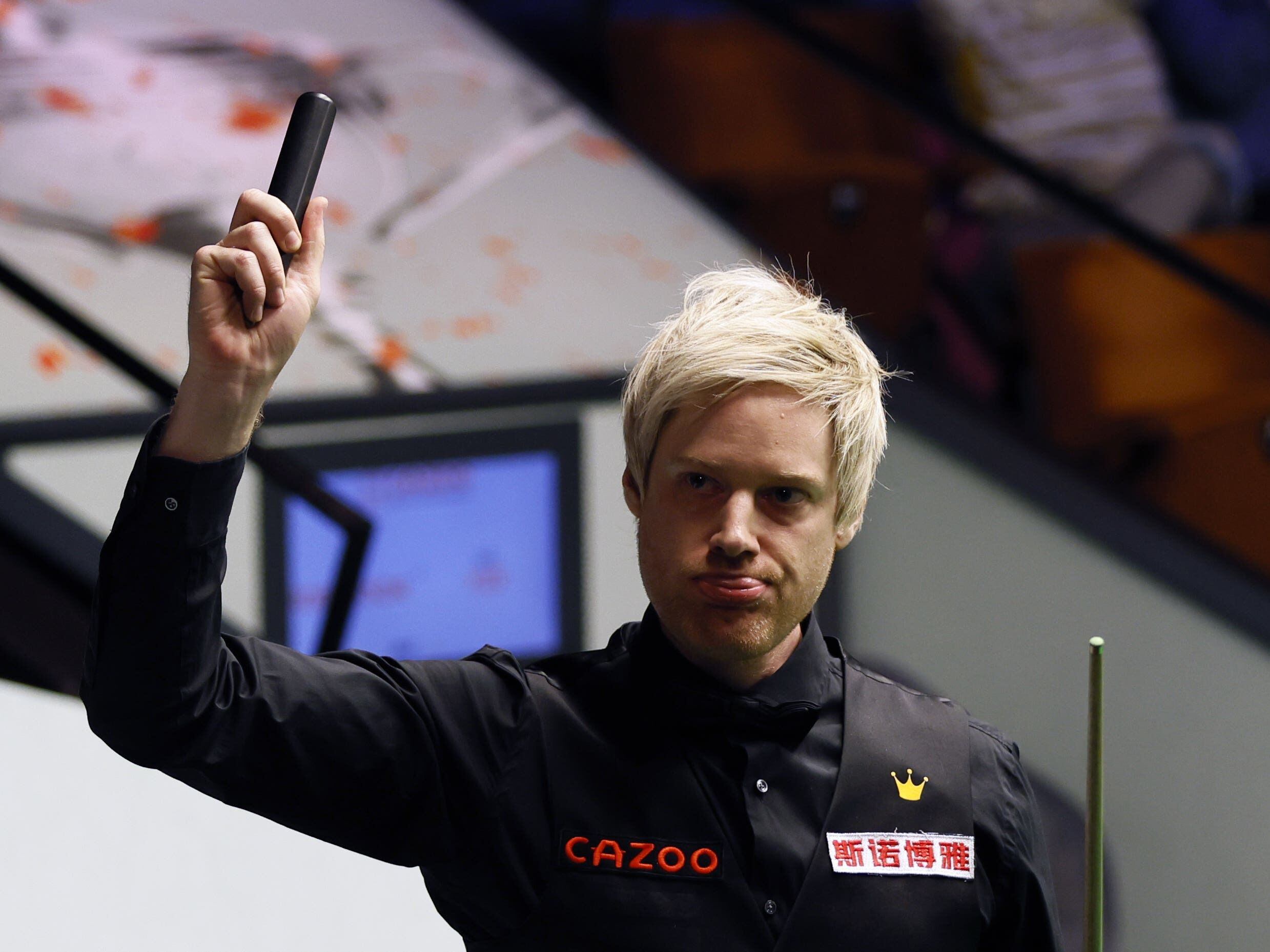Former champion Neil Robertson reaches round two at Crucible by beating Wu Yize