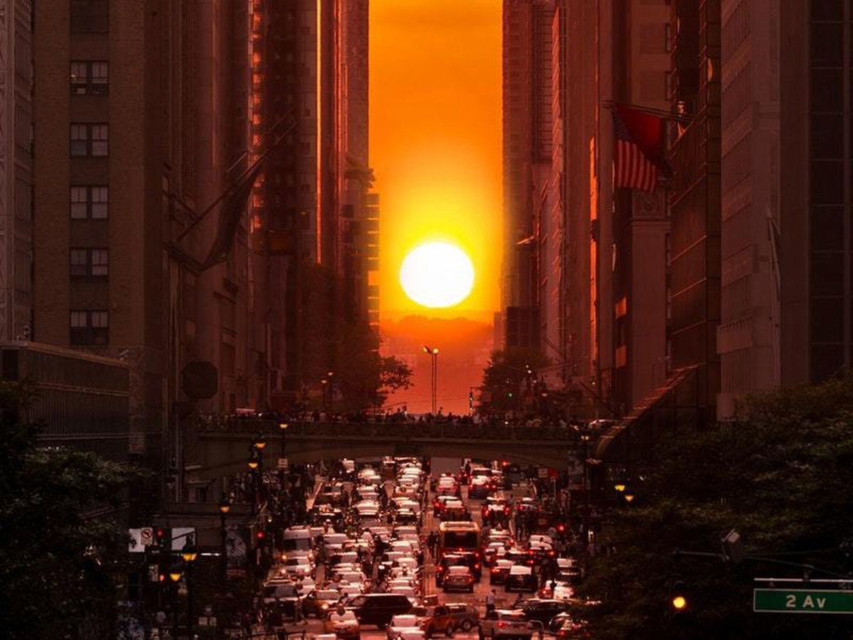Manhattanhenge An incredible sunset is coming to New York Express & Star