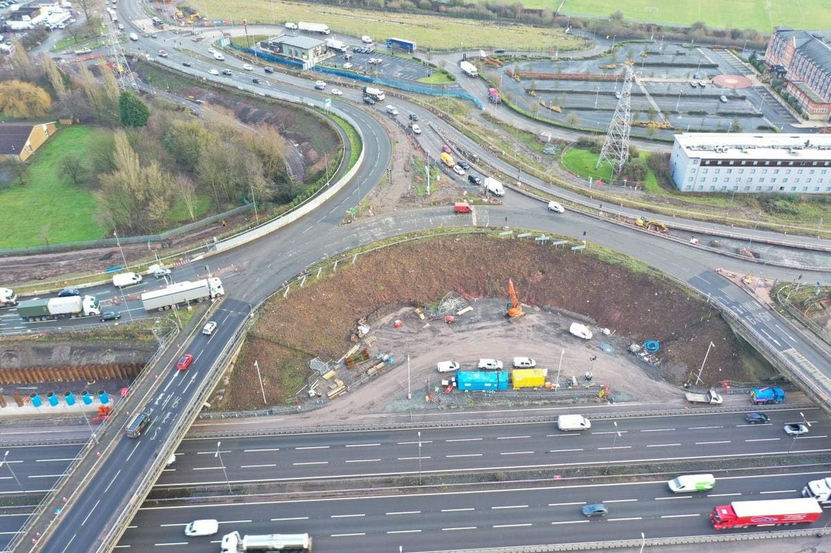 WATCH: New footage shows progress of £78 million upgrade of M6 at ...