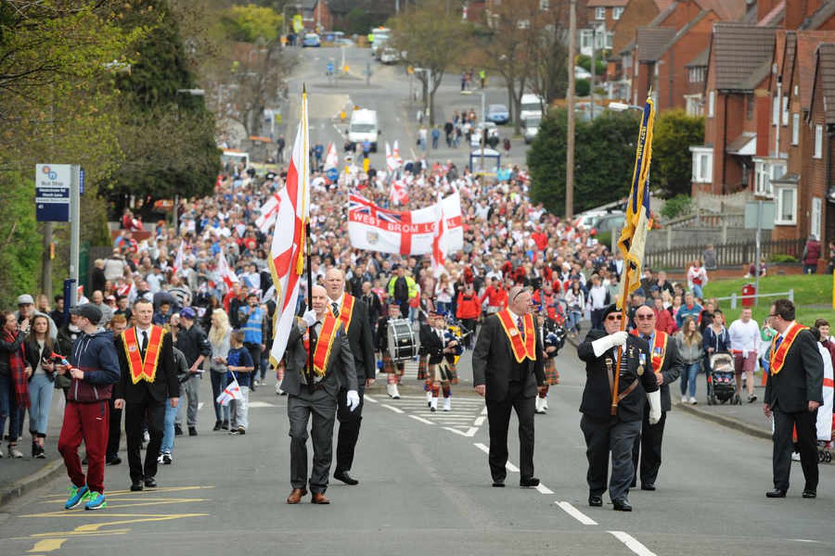 WATCH Thousands show national pride in West Bromwich St Day