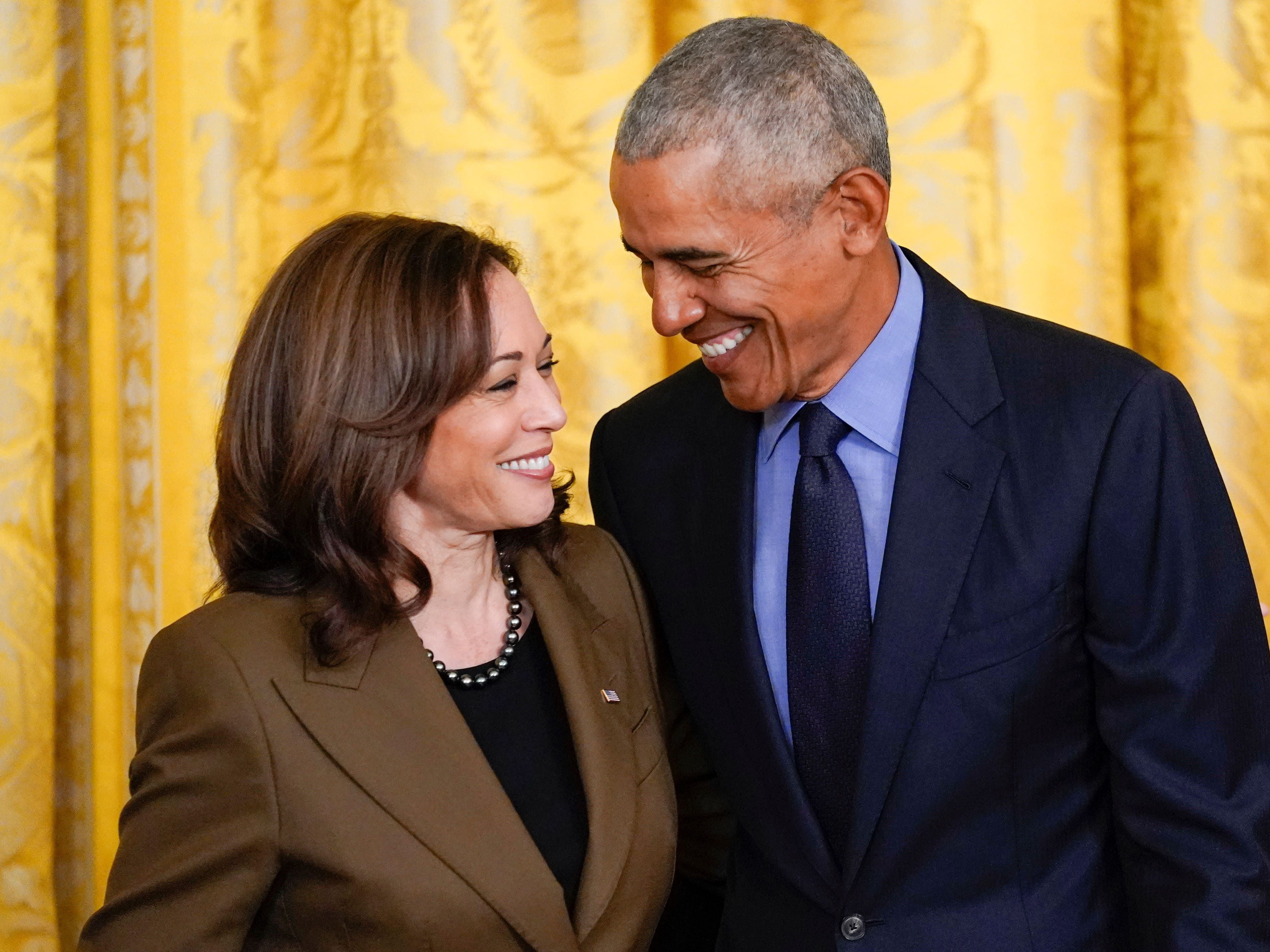 Barack and Michelle Obama give endorsement for Kamala Harris’s White House bid