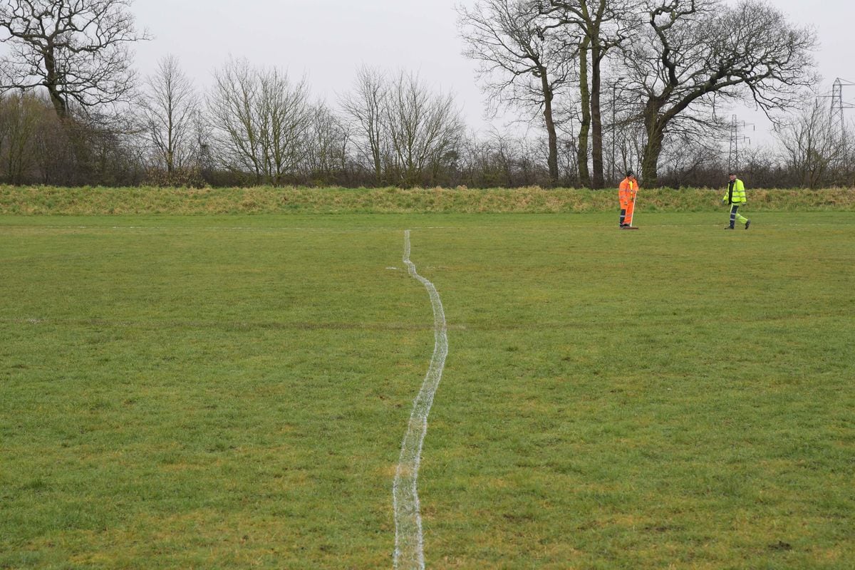 Football pitch left with wonky lines as rookie painter struggles to stay  straight