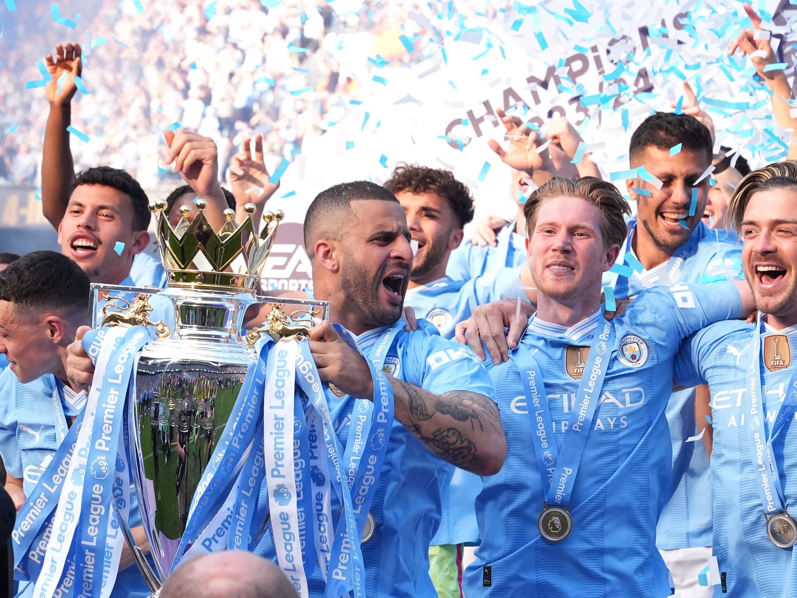 Kyle Walker: Manchester City’s four successive titles unlikely to be matched