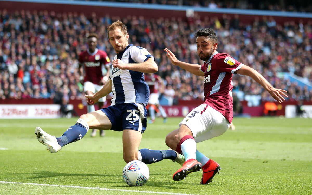 Championship playoff semifinal first leg Aston Villa 2 West Brom 1