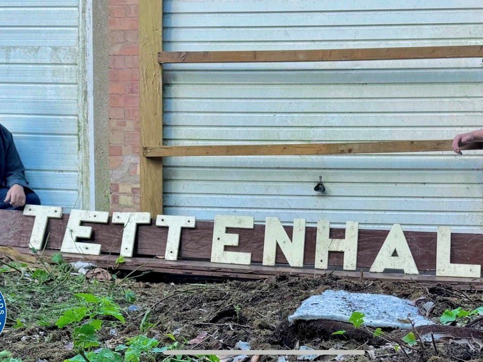 'Back on track': Police return historic Tettenhall Railway sign which was stolen by thieves