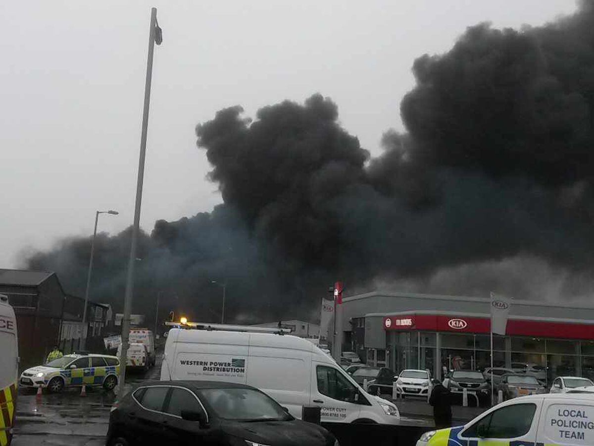 IN VIDEO and PICTURES: Major fire breaks out on Stafford industrial ...