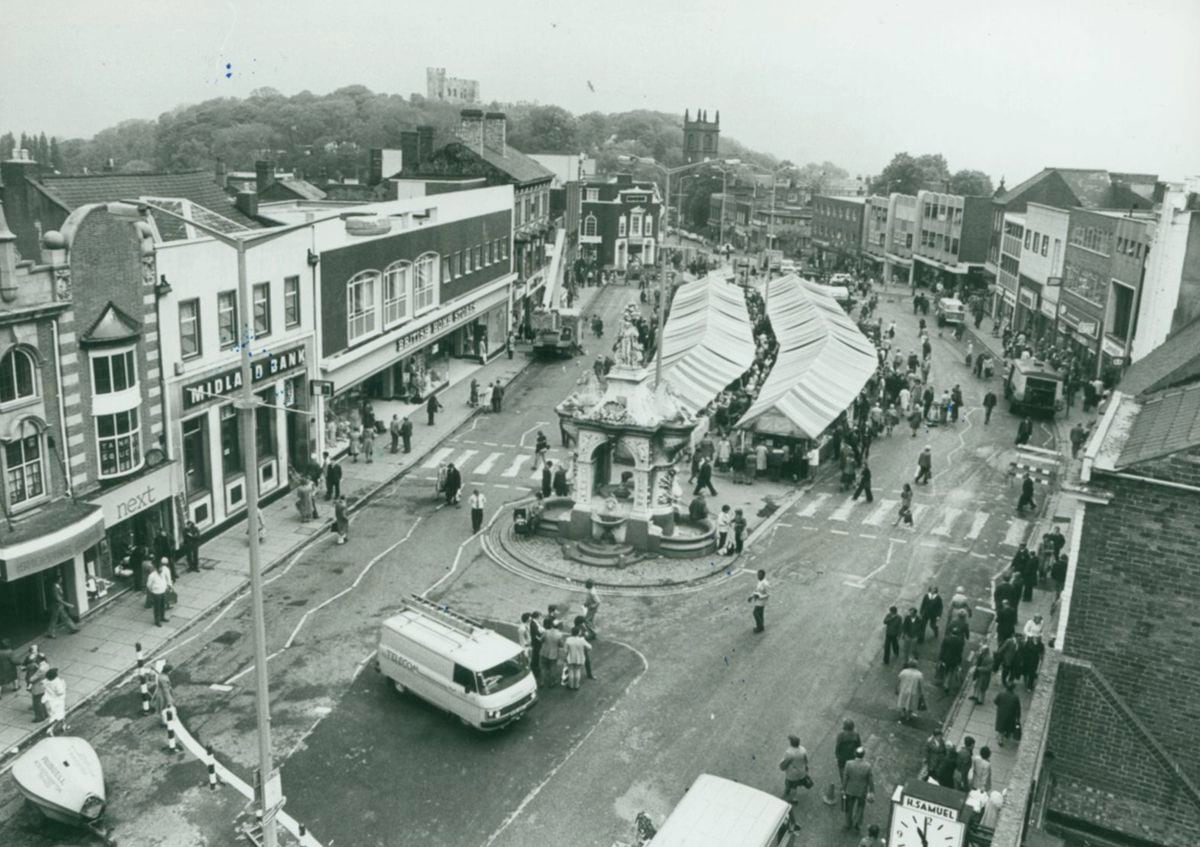 Pictures From The Past Dudley High Street And Market Place Throughout