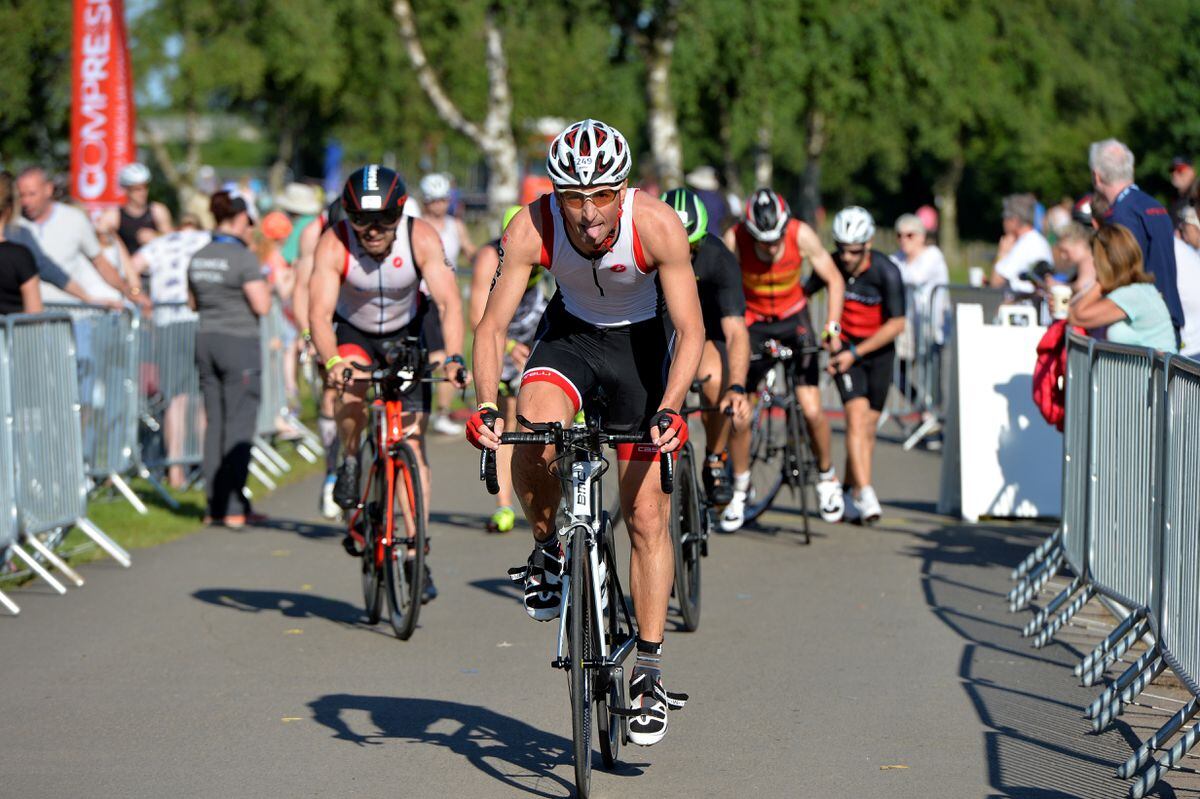 Ironman 70.3 Staffordshire: Hundreds brave heat for big challenge ...