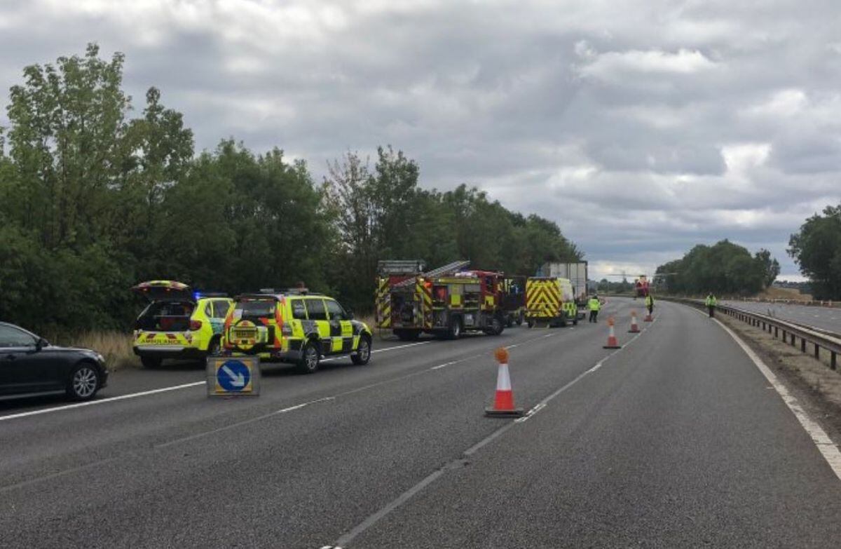 M6 Crash Four Taken To Hospital After Car Plunges Down Embankment