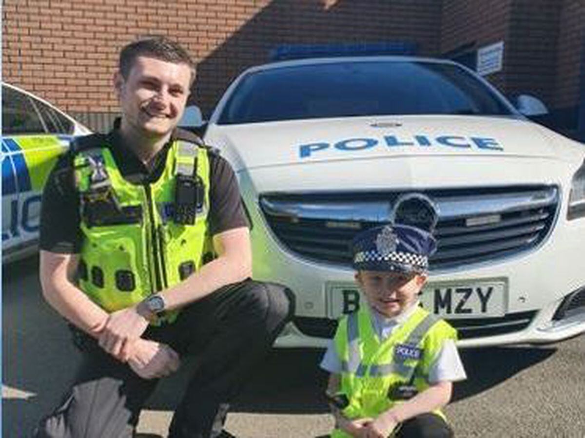 Wannabe police recruit gets tour of station to celebrate fourth ...