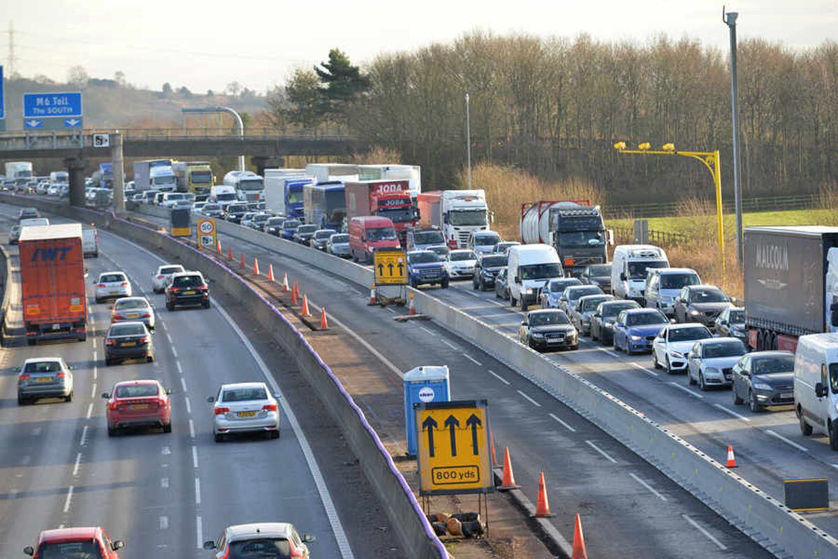 IN PICTURES: Fifteen-vehicle crash closes M6 carriageway | Express & Star