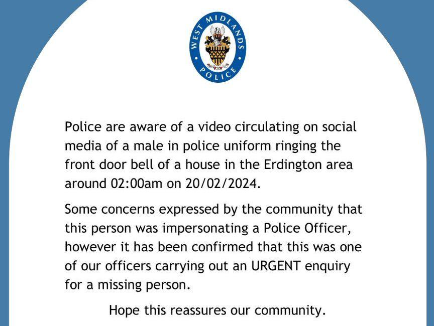 Police forced to tell community 'impersonator' in video circulating online is an actual officer 