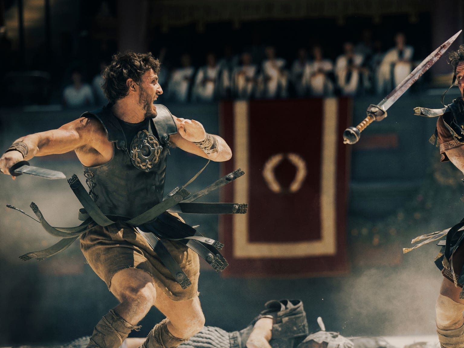 Paul Mescal faces off with Pedro Pascal in Gladiator II trailer