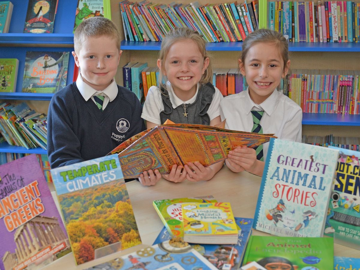 New school library at Poppyfields primary school, Hednesford, paid for through the Express and Star Cash For Schools competition.