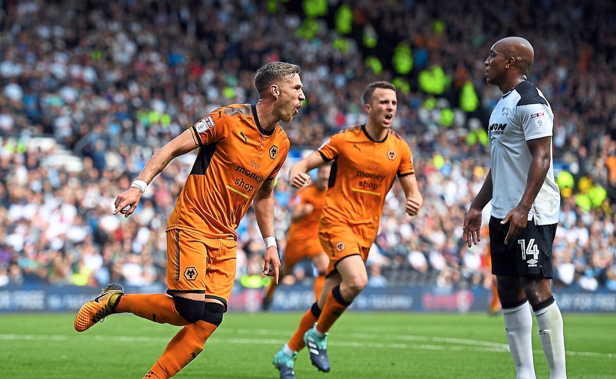 Wolves defender Barry Douglas and Albion winger Matt ...