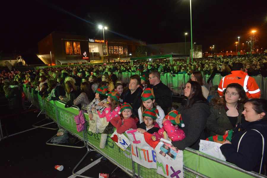 IN PICTURES Little Mix switch on Merry Hill Christmas lights Express