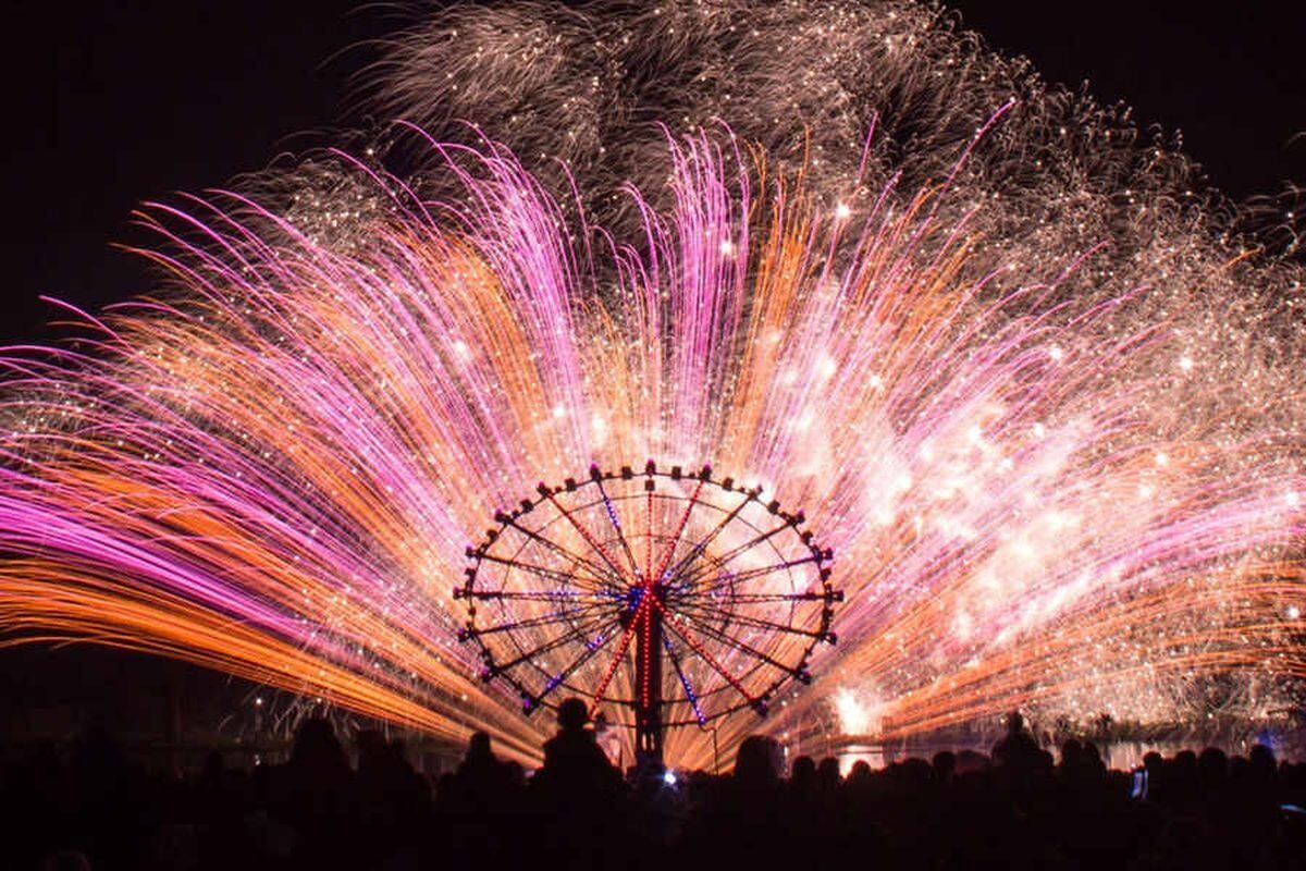 Fireworks spectacular at Alton Towers Express & Star