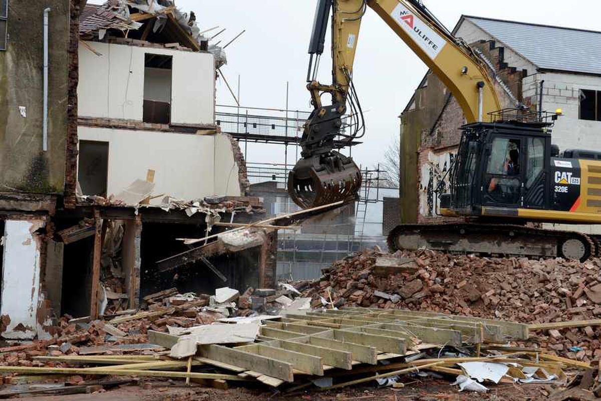 WATCH as derelict Bilston buildings are flattened in £176m ...